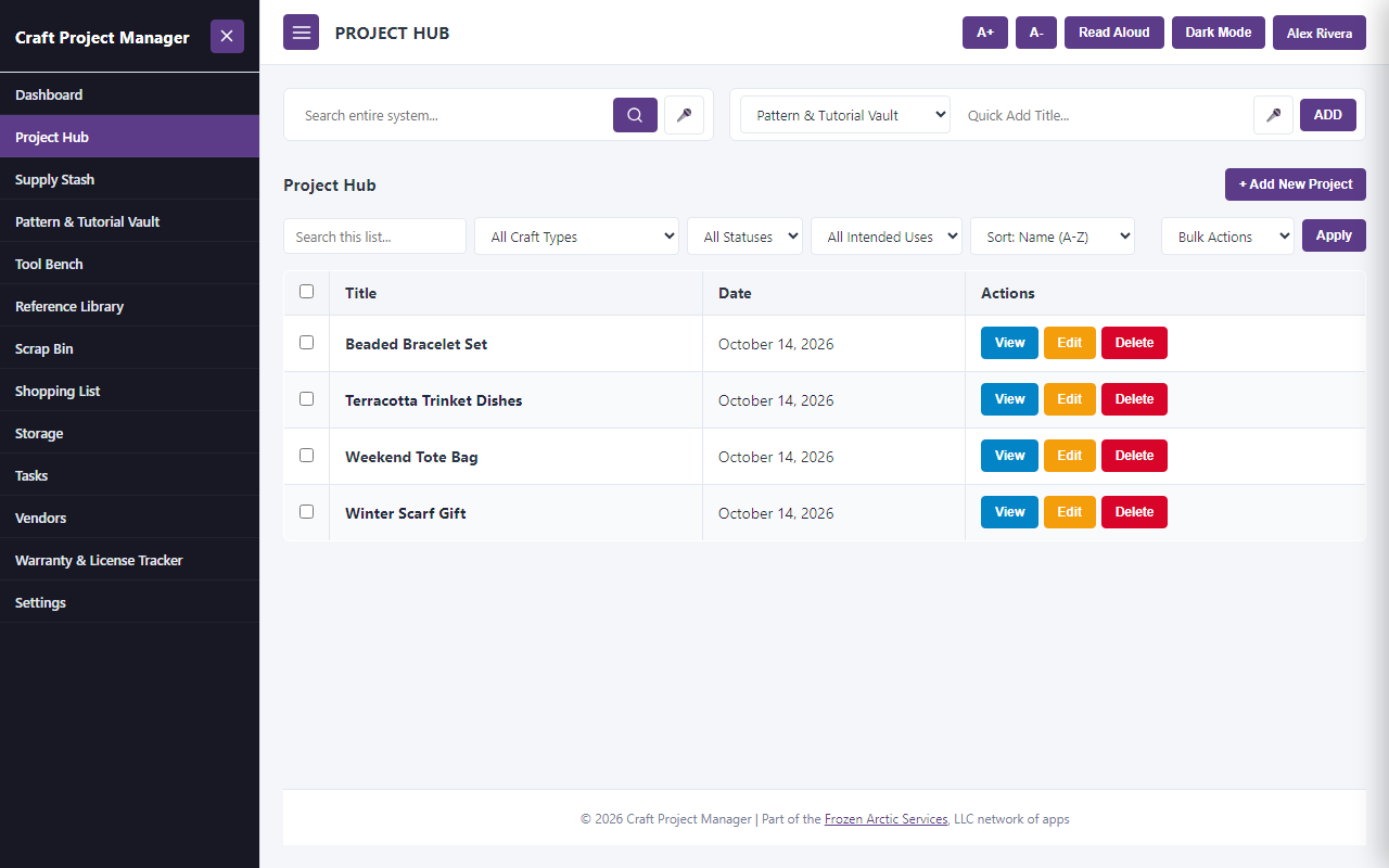 Craft Project Manager — Universal Multi-Craft Tracking 2 Craft project manager — universal multi-craft tracking - picture 2