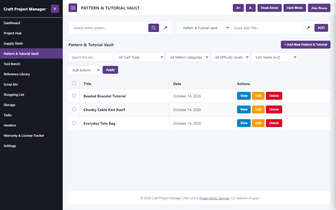 Craft Project Manager — Universal Multi-Craft Tracking 4 Craft project manager — universal multi-craft tracking - picture 4