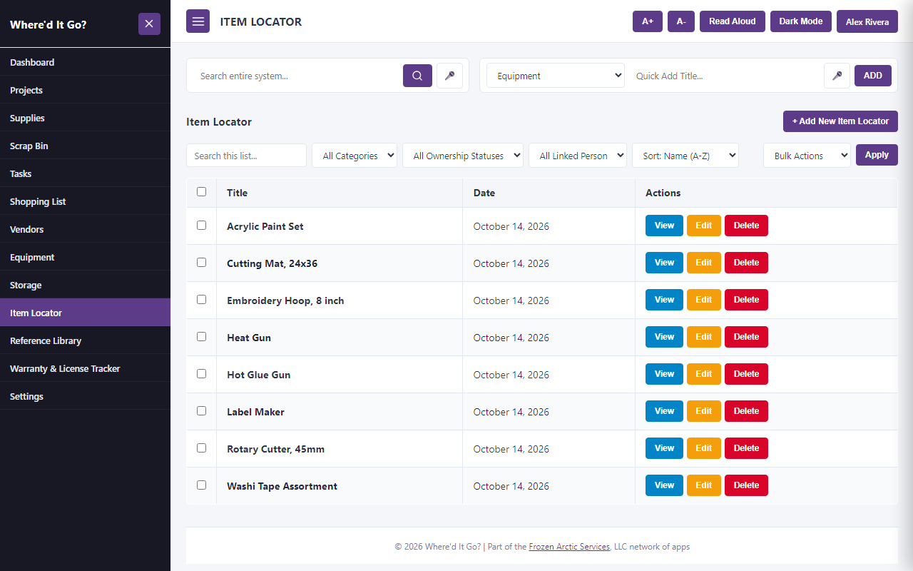 Where'd it go? — fast household & craft item locator - picture 2